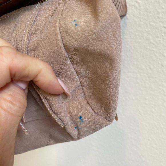 3 piece set!! Brahmin Pecan Carrie crossbody  + Palm tassel + Credit Card Wallet - Picture 9 of 15